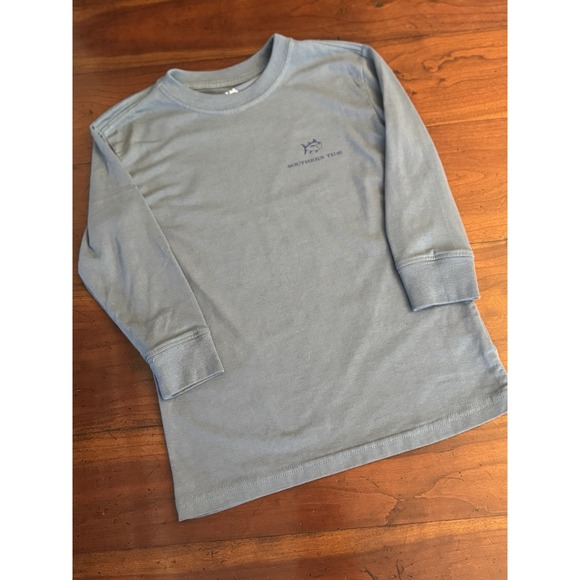 Southern Tide Ford Bronco Boys XS (4-5) Blue Long Sleeve Tee Shirt - Picture 4 of 8